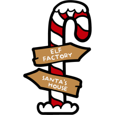 cute north pole sign