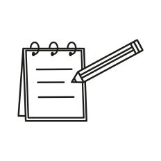 Notebook and Pencil
