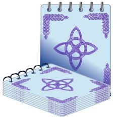 Notebook Sketch and cut with Celtic designs