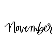 November - Calendar Label