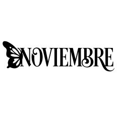 Noviembre Butterfly Spanish Word November