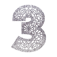 Number Three Mandala Monogram