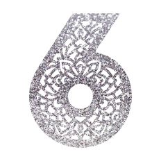 Number Six Mandala Monogram