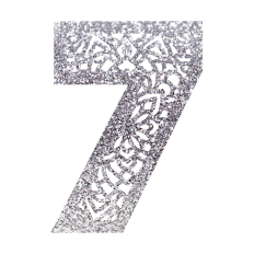 Number Seven Mandala Monogram