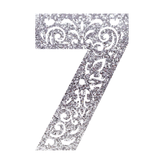 Number Seven Paisley Monogram