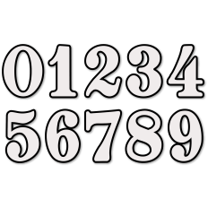Numerals with Offset Bases 0 to 9