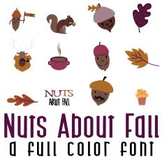 Nuts About Fall Full Color Font