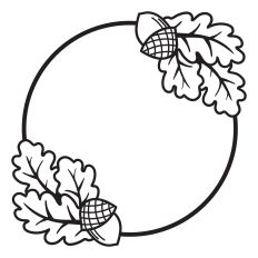 Autumn Round Frame