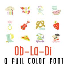 Ob-La-Di Full Color Font