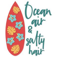 Ocean Air and Salty Hair, Summer Surfboard