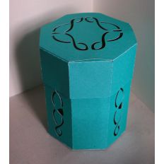 Octagonal box with Celtic knots