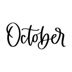 October - Calendar Label