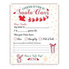 Letter to Santa Print n Cut File 