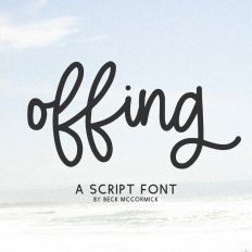 Offing Script Font