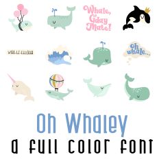 Oh Whaley Full Color Font