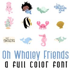 Oh Whaley Friends Full Color Font