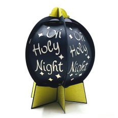 Oh Holy Night 3D Snow Globe Lantern