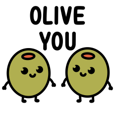 Olive you (I love you pun)