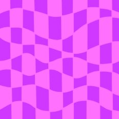 Neon Purple Wavy Retro Checkerboard Background Pattern