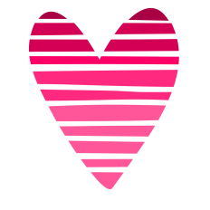 Heart with Stripes