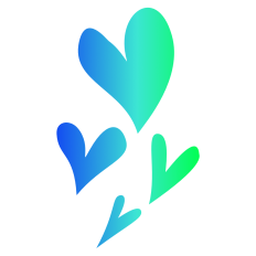 Ombre Hearts