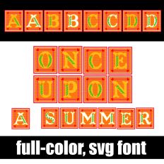 Once Upon a Summer Color Font