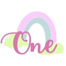 First Birthday Cut File - One 