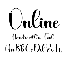 Online Script font