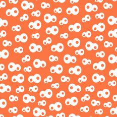 Orange Googly Eyes Background Pattern