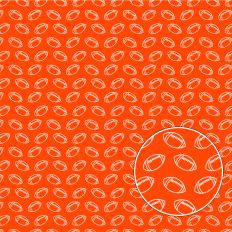 Orange American Football Background Pattern