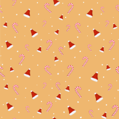 Candy cane pattern - orange
