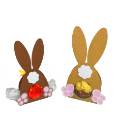 Bunny's back Chocolate holder with ears and paws