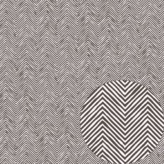 ORGANIC CHEVRON ZIGZAG STRIPES TRUFFLE BROWN- RABEA BILZ