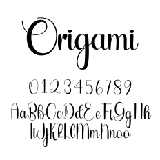 Origami Font