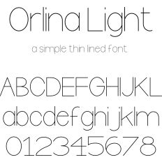 Orlina Light Font