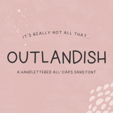 Outlandish All Caps Sans Font