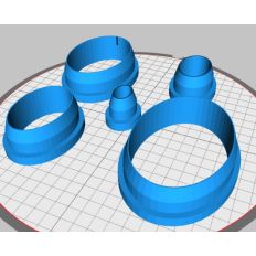 Oval Shape Cookie & Clay Cutter Set - 5 sizes
