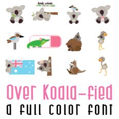 Over Koala-fied Full Color Font