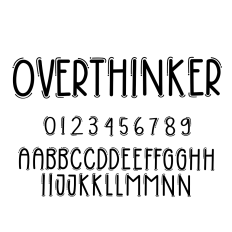 Overthinker Font