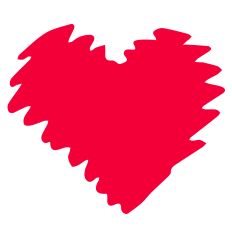 Heart Shaped Paint Stroke