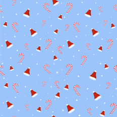 Candy cane pattern - blue