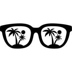 sunglasses with palm