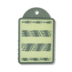 Retro Palm Stripe Gift Card Tag SVG Cut File