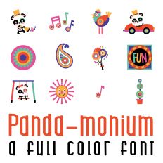 Panda-Monium Full Color Font