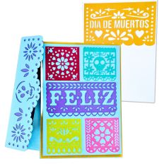 Day of the Dead Papel Picado Card