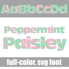 Peppermint Paisley Color Font