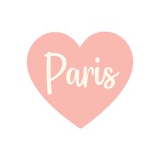 Paris Conversation Heart