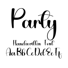 Party Handwritten Font