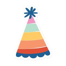 Rainbow Party Hat