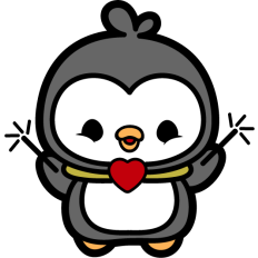 cute party penguin
